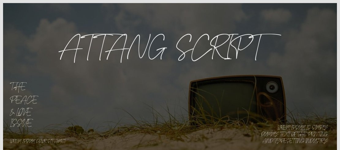 Attang Script Font