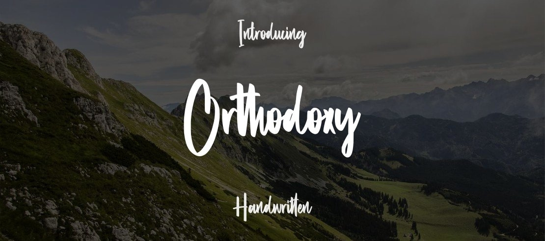 Orthodoxy Font