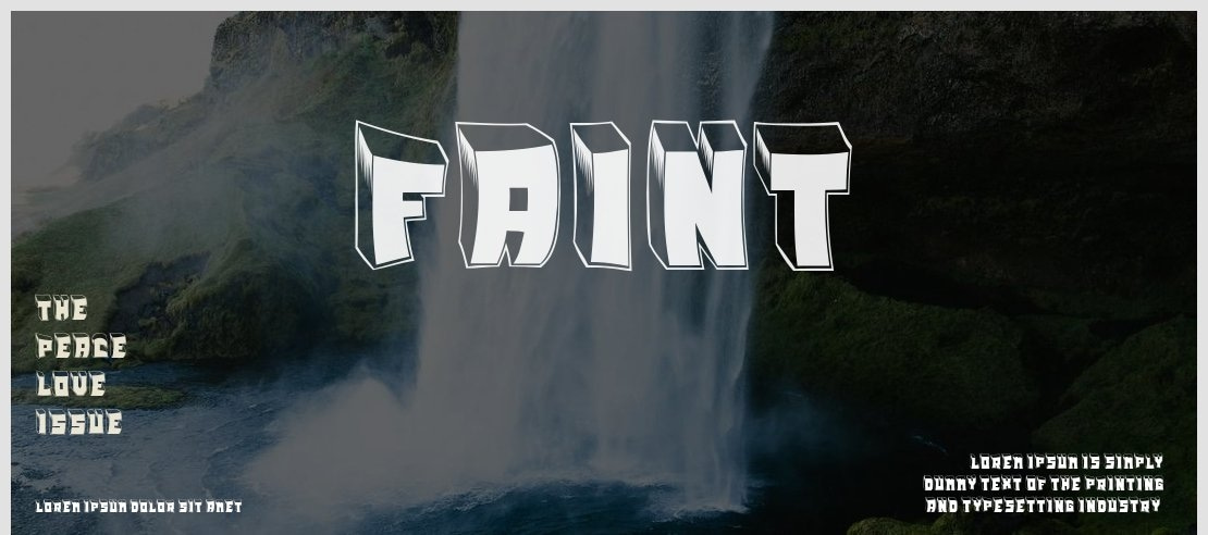 Faint Font Family