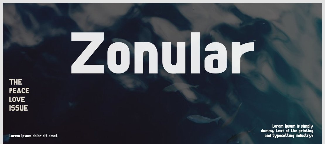 Zonular Font