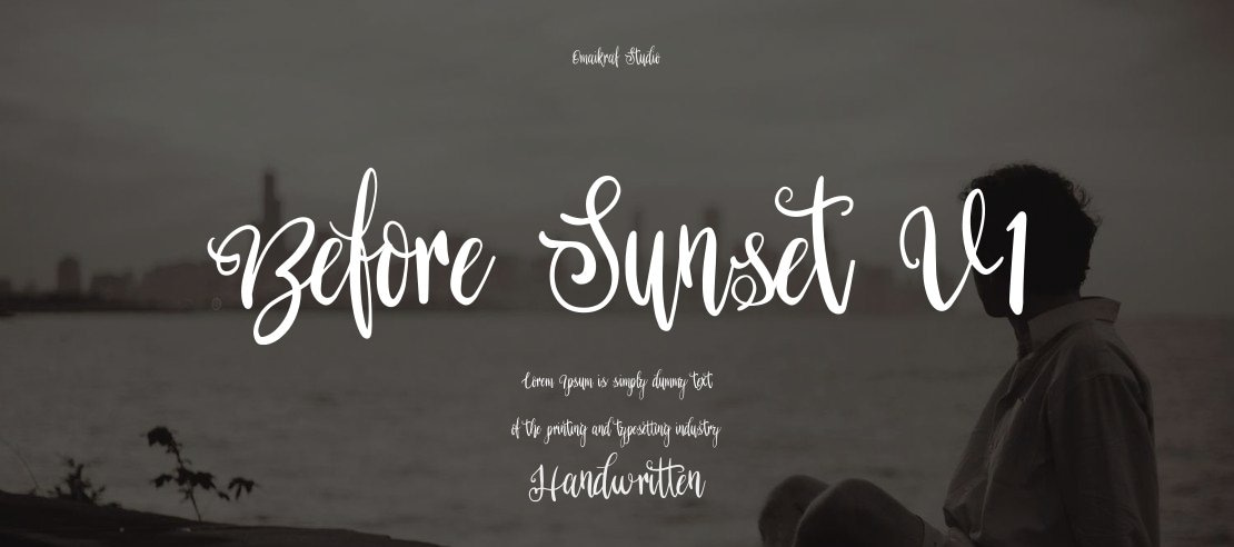 Before Sunset V1 Font