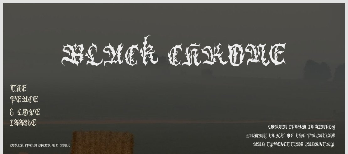 Black Chrone Font