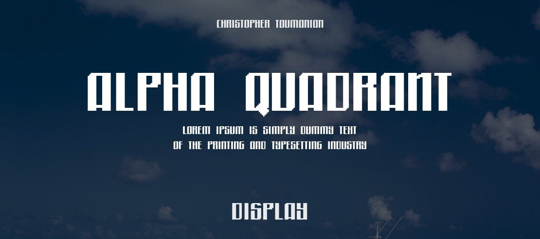Alpha Quadrant Font