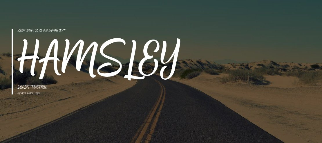 Hamsley Script Font