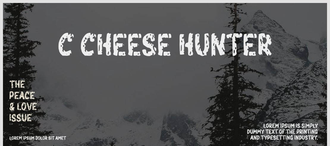 c Cheese Hunter Font