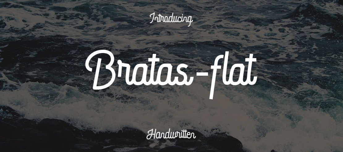 Bratas-flat Font Family