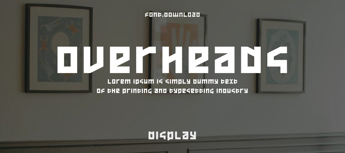 Overheads Font