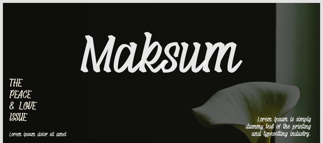 Maksum Font