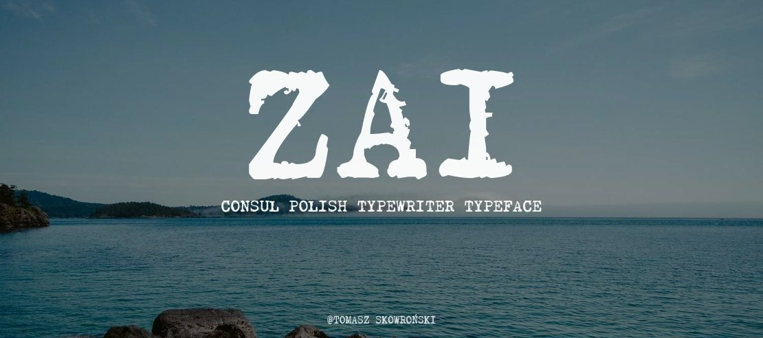 zai Consul Polish Typewriter Font