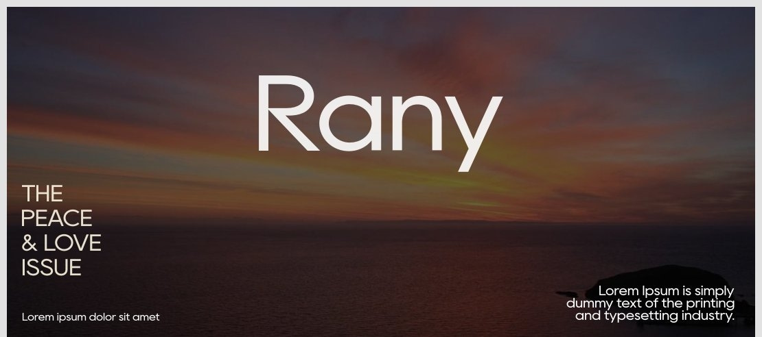 Rany Font Family