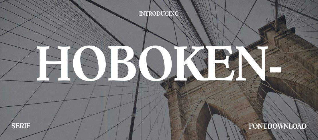 Hoboken- Font Family