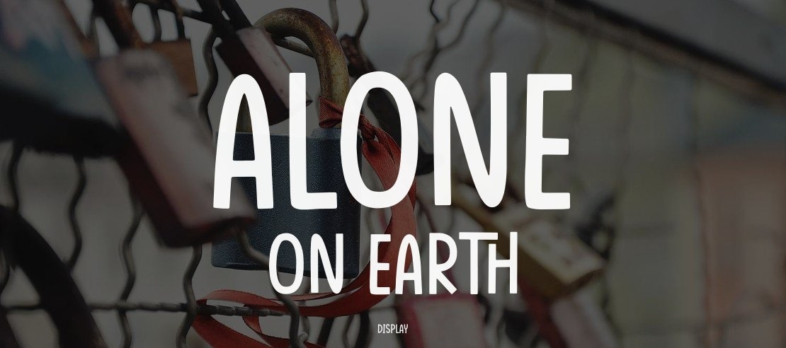 Alone On Earth Font