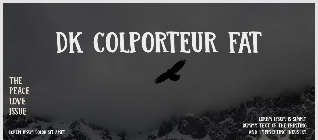 DK Colporteur Fat Font