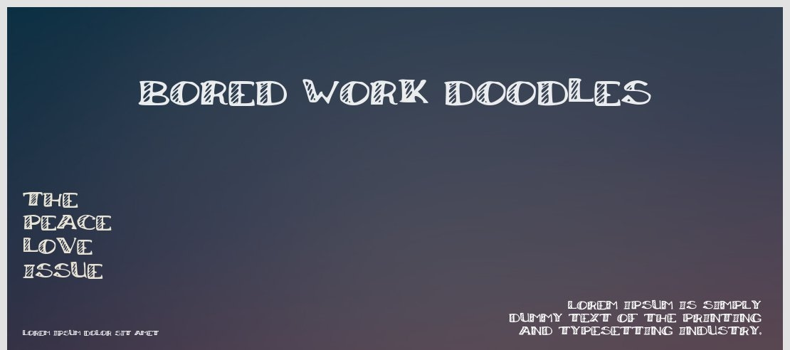 Bored_Work_Doodles Font