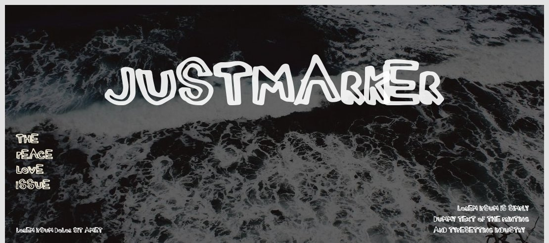 JustMarker Font