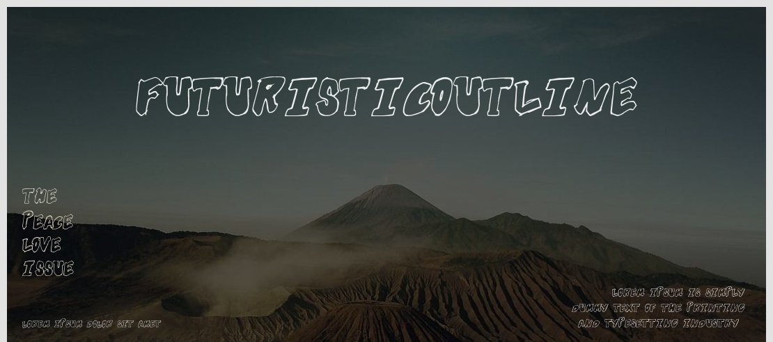 FuturisticOutline Font