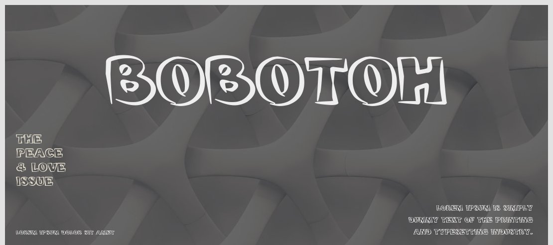 bobotoh Font