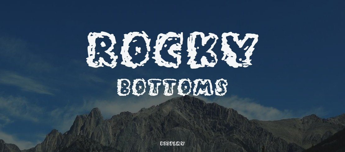 Rocky Bottoms Font