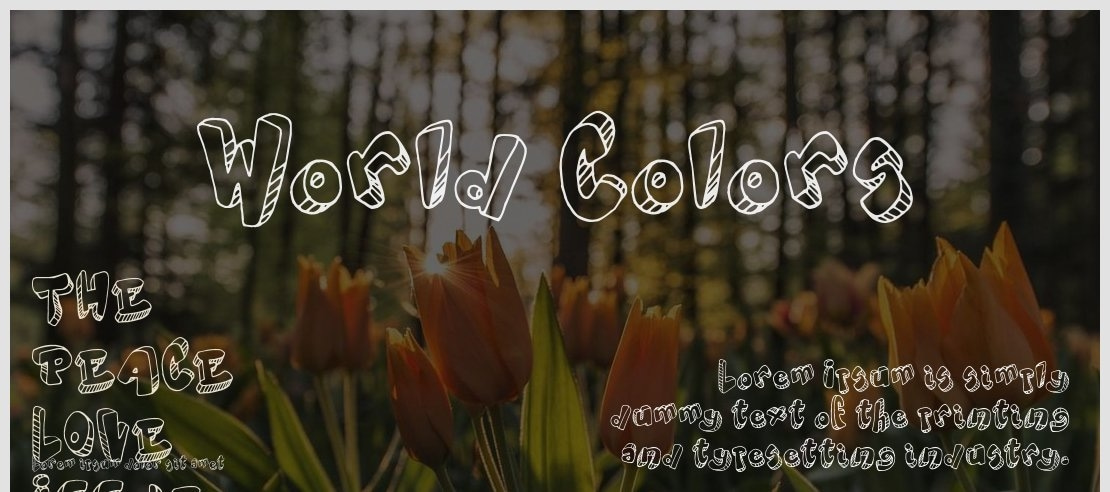 World Colors Font