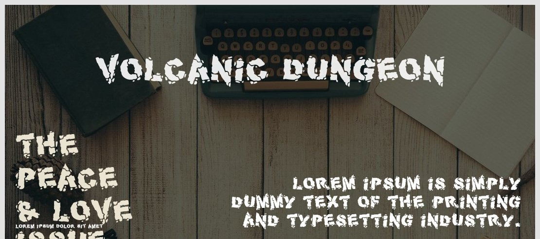 Volcanic Dungeon Font