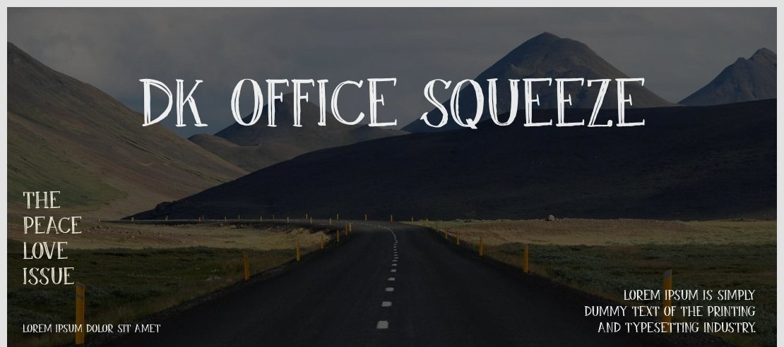 DK Office Squeeze Font