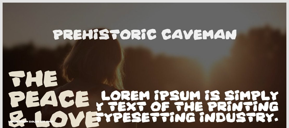 Prehistoric Caveman Font