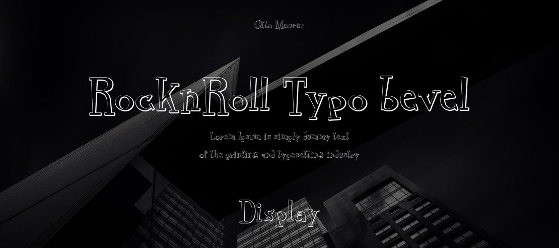 RocknRoll Typo bevel Font Family