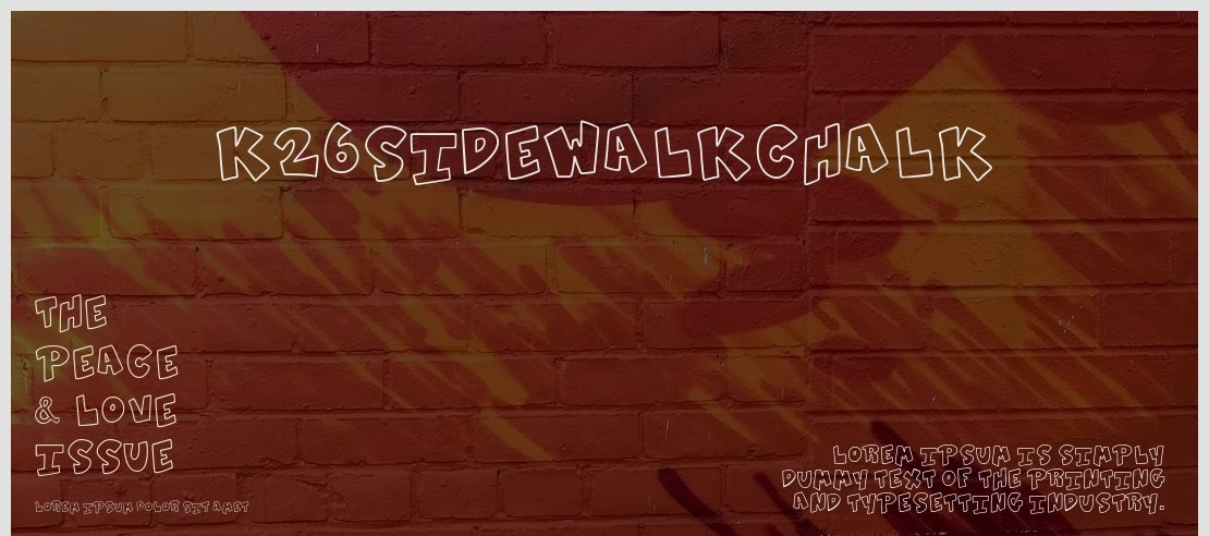 K26SidewalkChalk Font