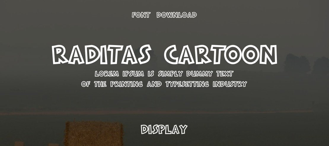 RADITAS CARTOON Font