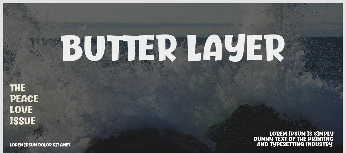 Butter Layer Font
