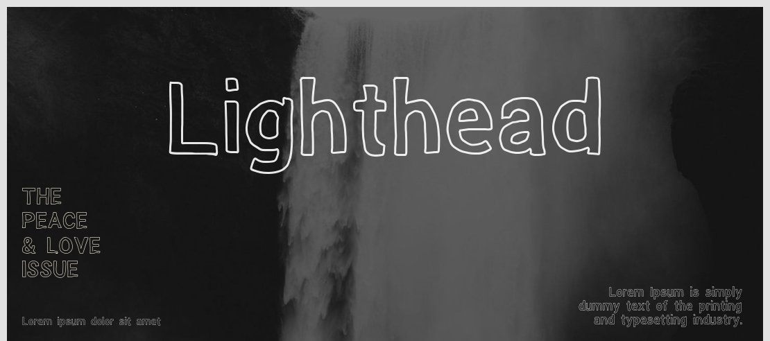 Lighthead Font