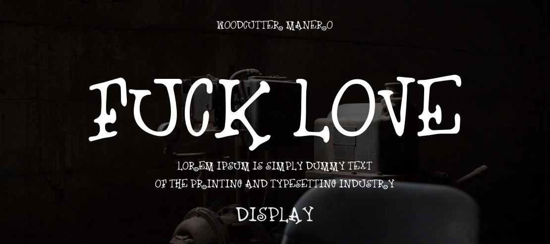 Fuck Love Font