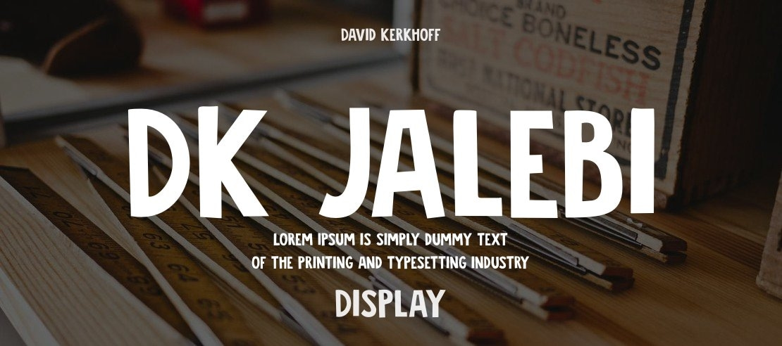 DK Jalebi Font