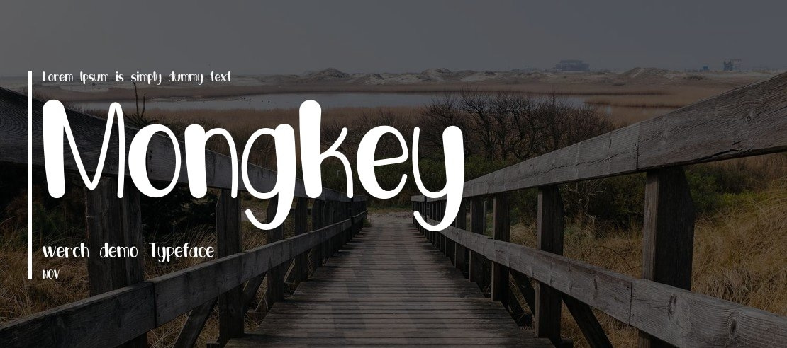 Mongkey werch demo Font