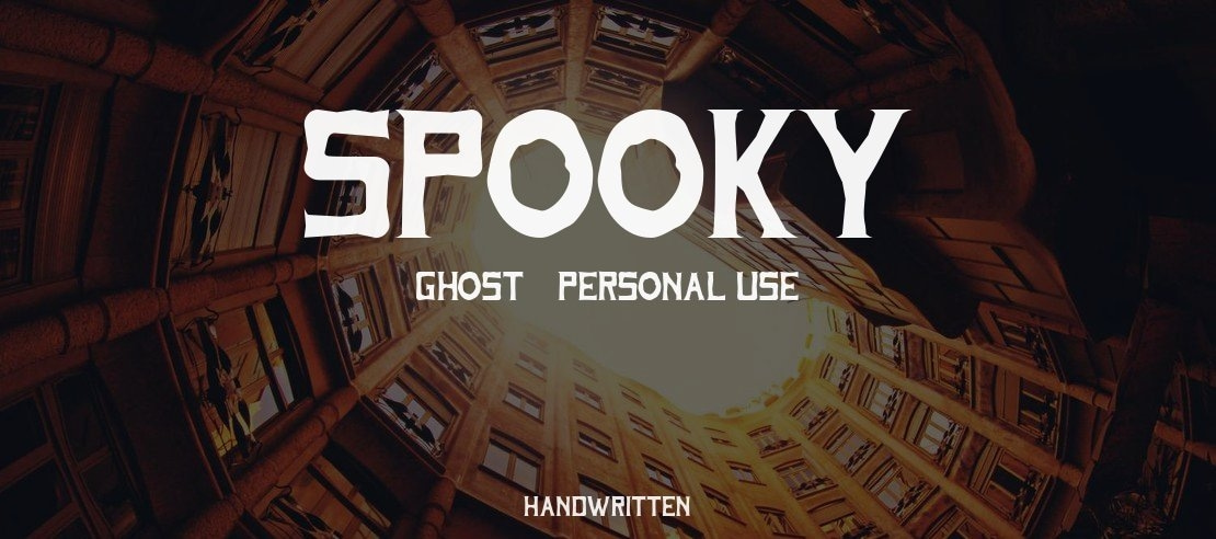 Spooky Ghost - Personal Use Font