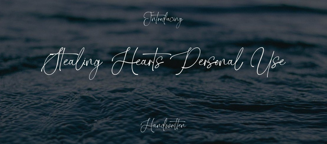 Stealing Hearts Personal Use Font