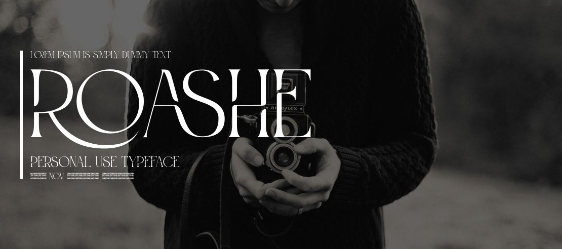 Roashe Personal Use Font