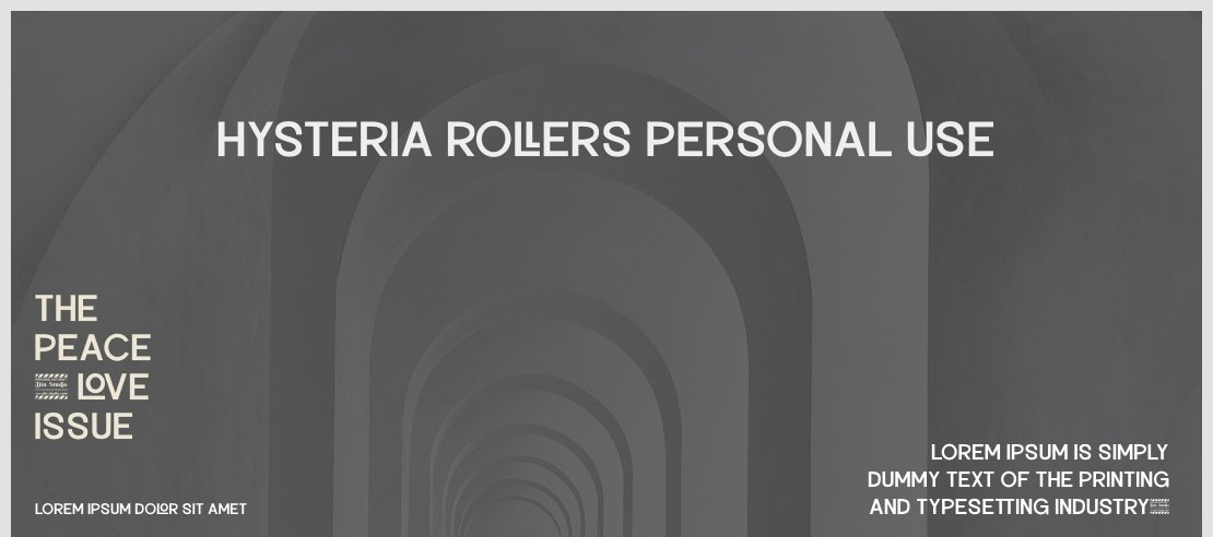 Hysteria Rollers Personal Use Font