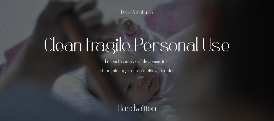 Clean Fragile Personal Use Font