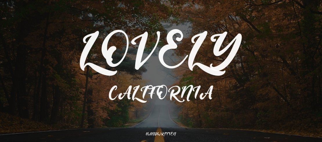 Lovely California Font