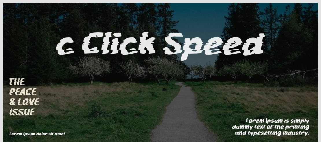 c Click Speed Font