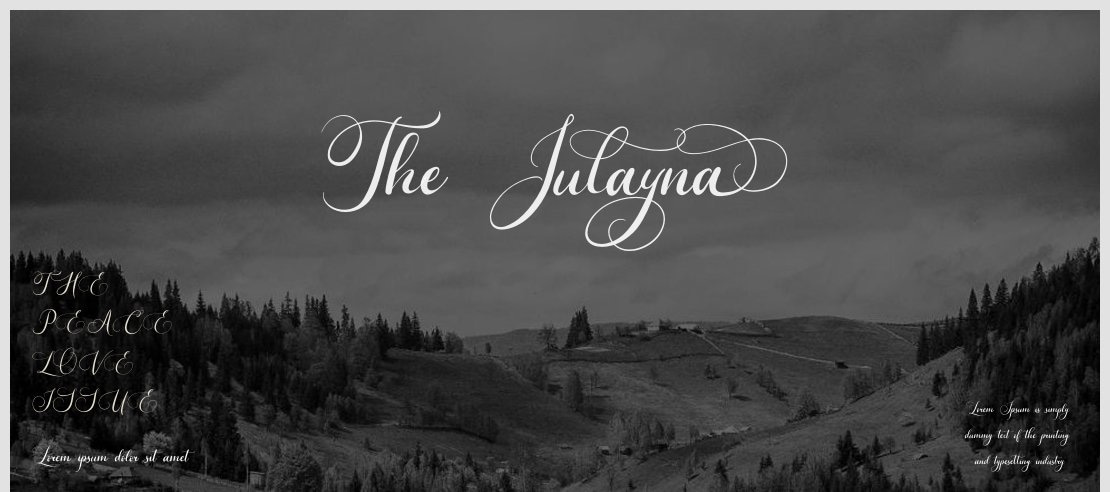 The Julayna Font