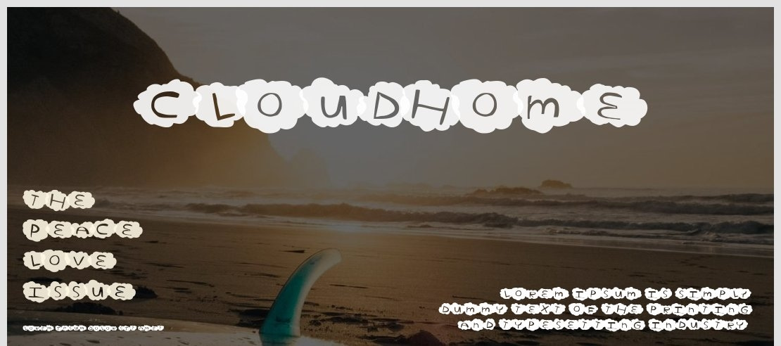 CloudHome Font