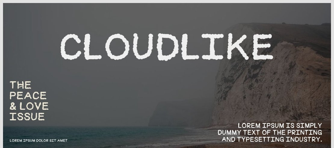 Cloudlike Font