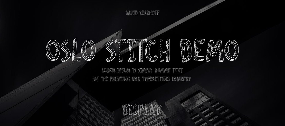 Oslo Stitch DEMO Font