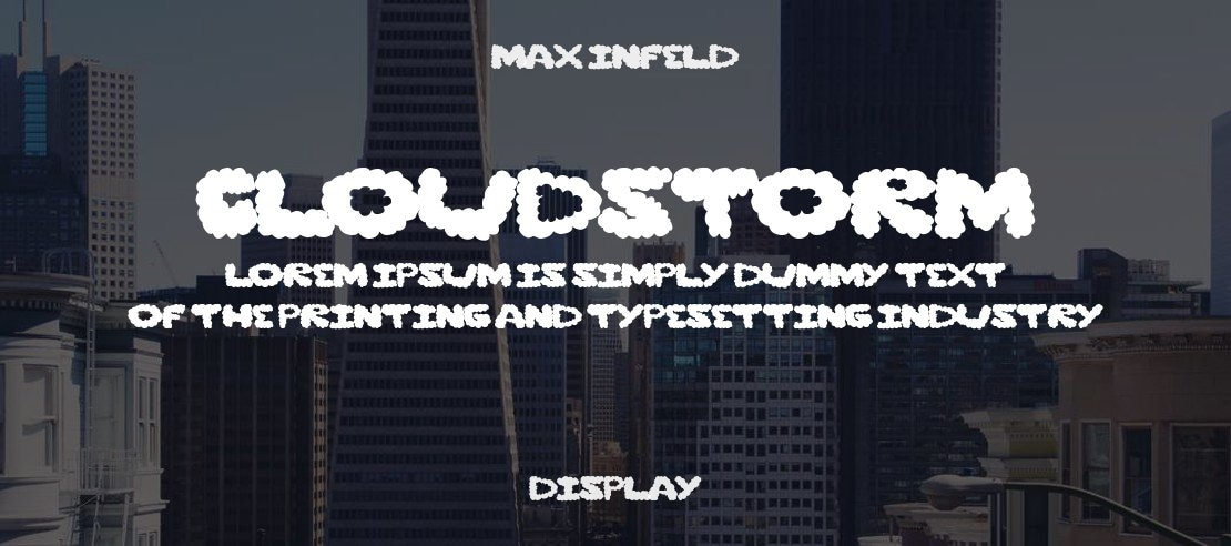 cloudstorm Font