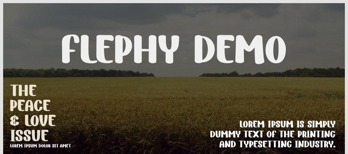 Flephy Demo Font