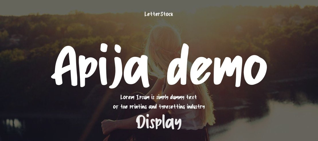 Apija demo Font