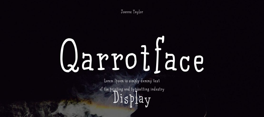 Qarrotface Font