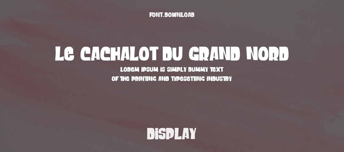 le Cachalot du Grand Nord Font